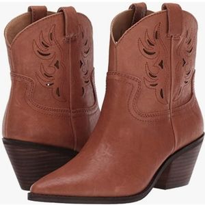 Talouse Western Leather Bootie